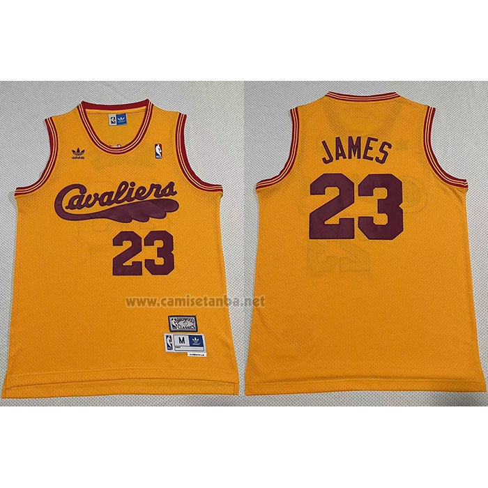 Camiseta Cleveland Cavaliers LeBron James #23 Mitchell & Ness 1970-74 Amarillo
